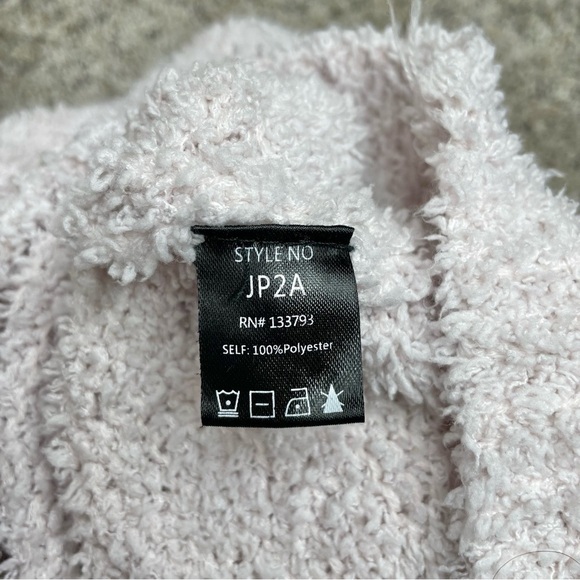 Shop The Mint Teddy Sherpa Pullover Sweater in Light Blush Pink Small - Picture 7 of 11